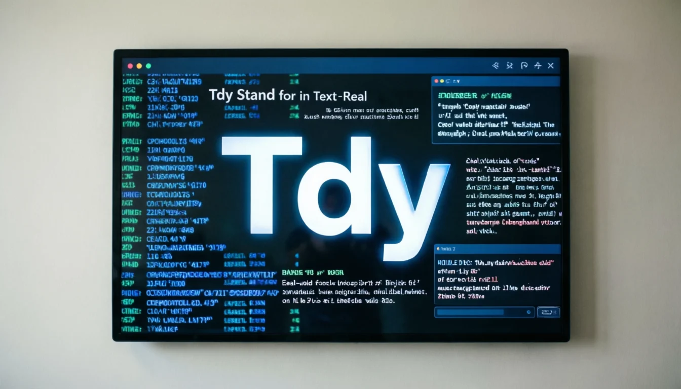 Tdy Stand for in Text Real 2026