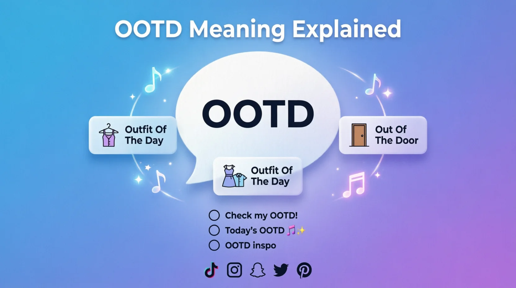 OOTD Mean in Text Real 2026
