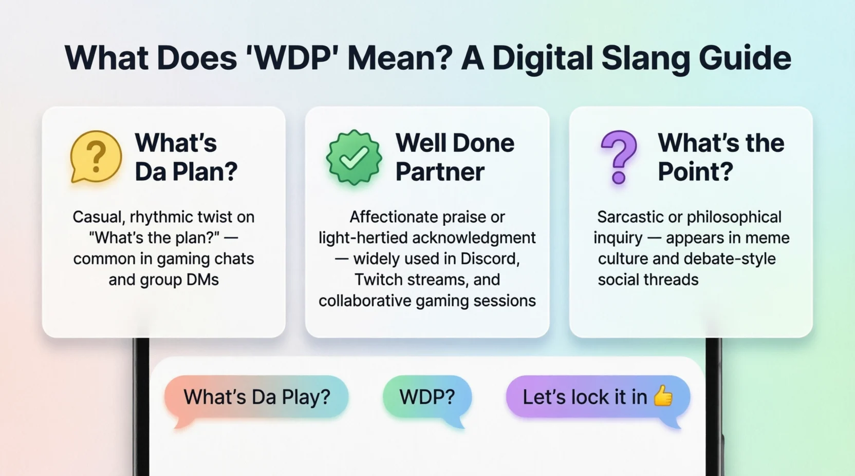 WDP Meaning in Text Real 2026