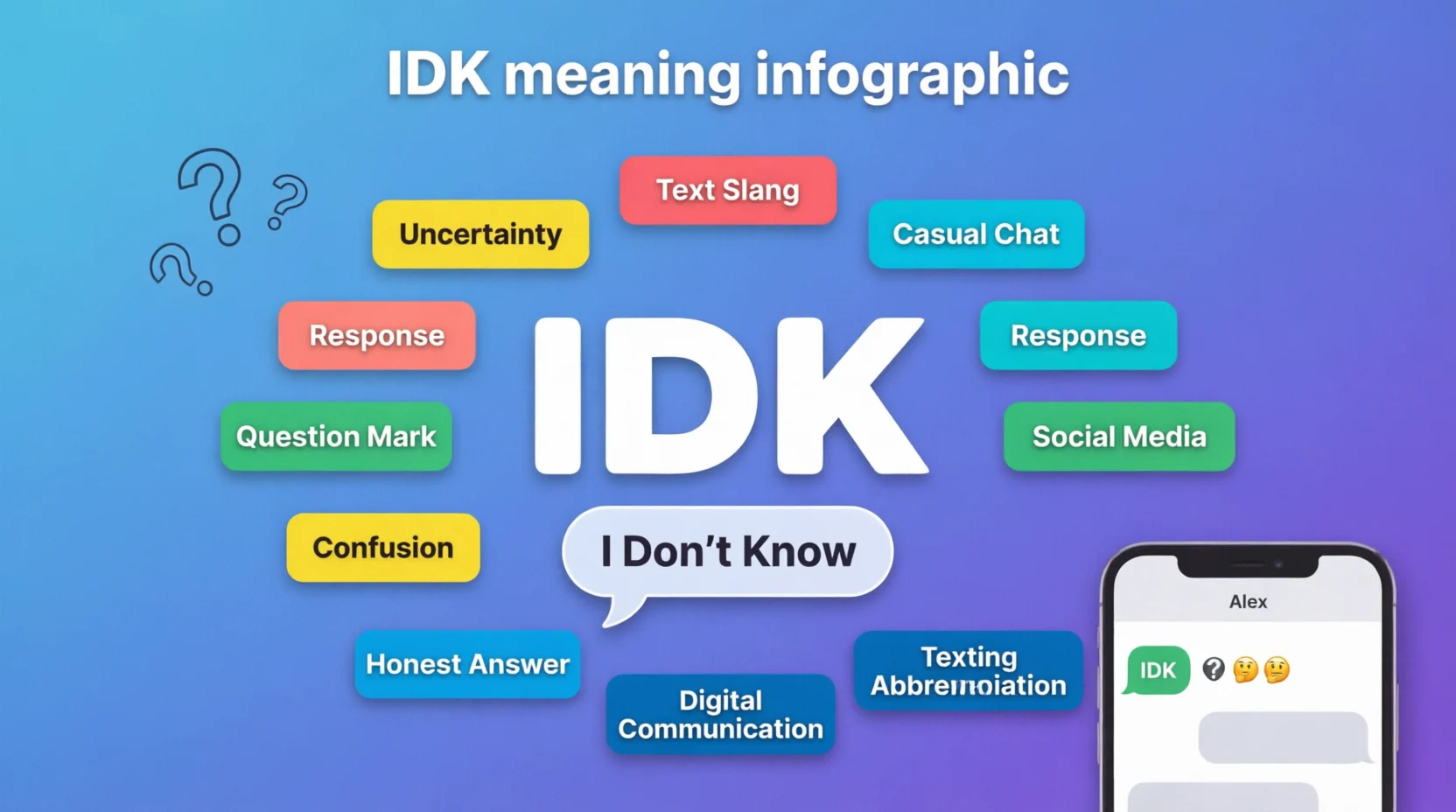 IDK Meaning Mean in Text Real 2026