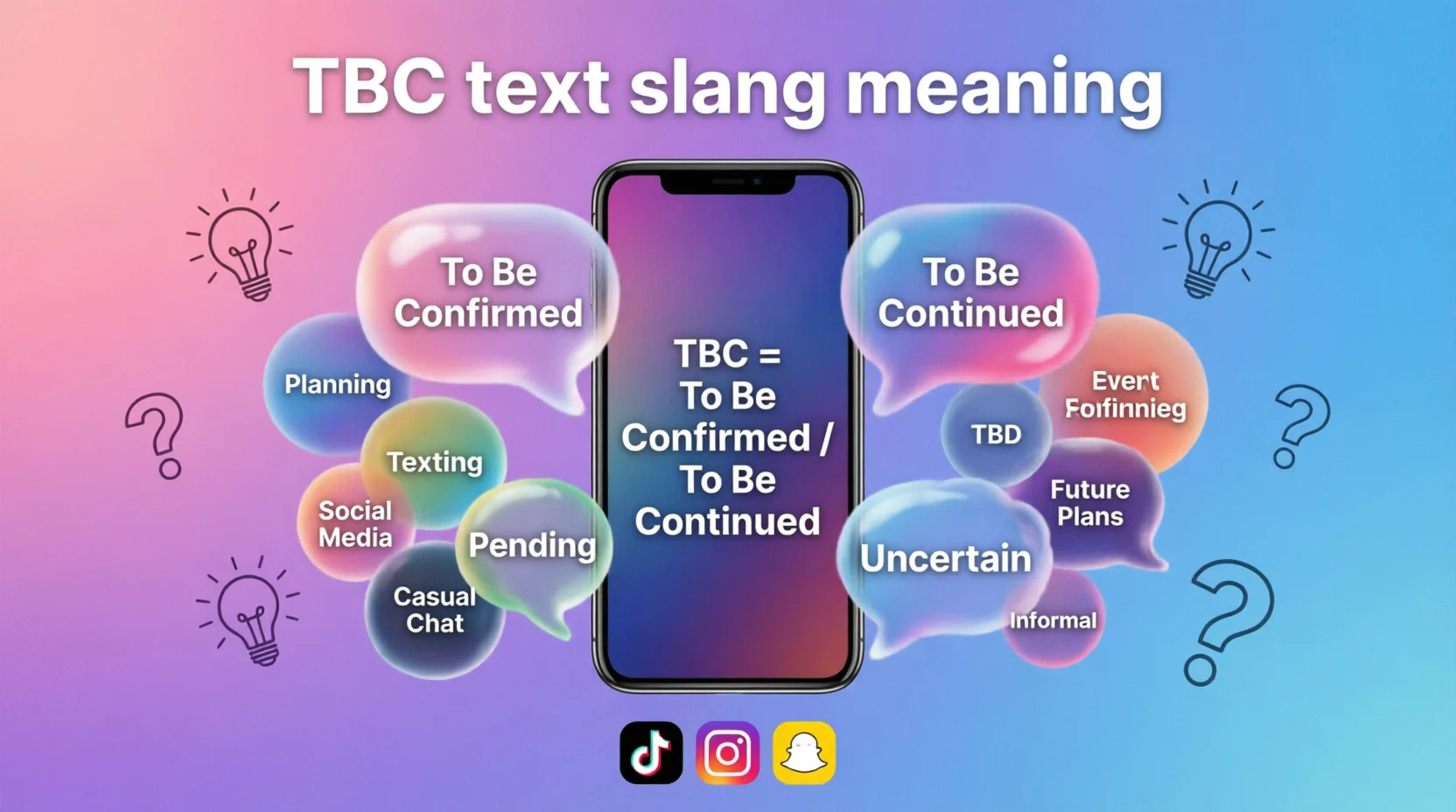 What Does TBC Meaning in Text Real Meaning Examples 2026