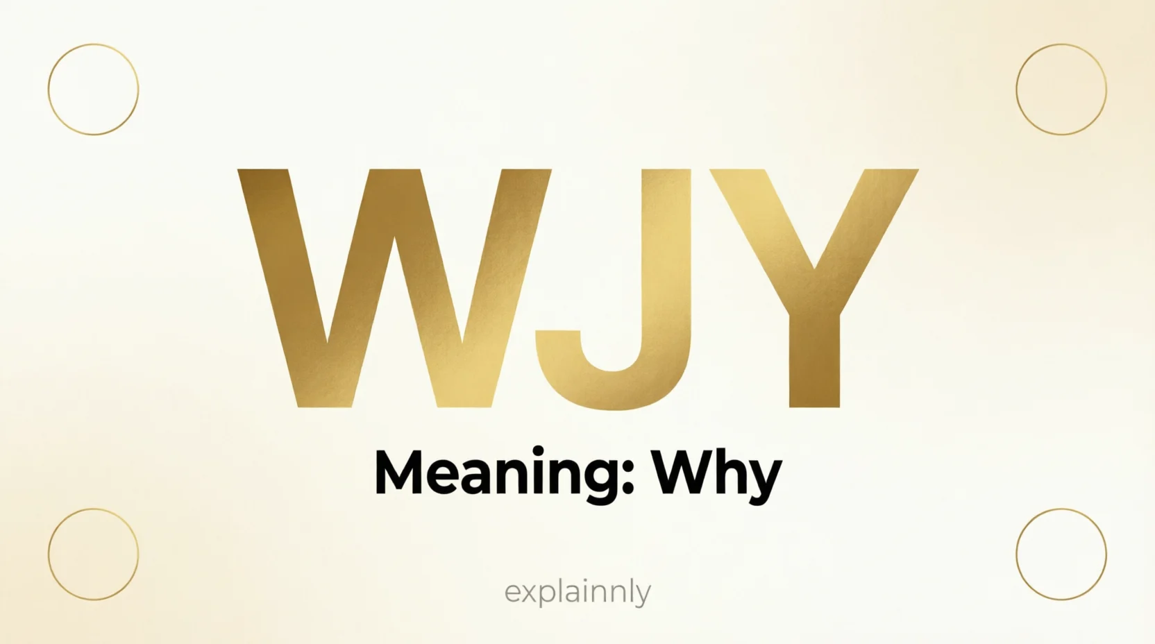 WJY Meaning in Text Real 2026