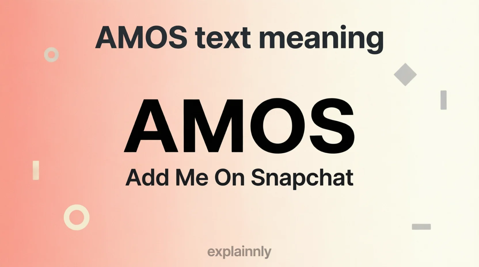 AMOS Mean in Text Real 2026
